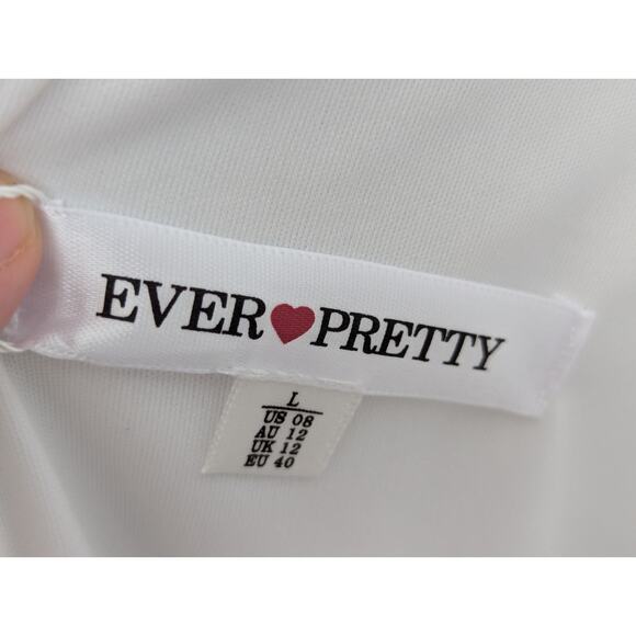 Ever Pretty NWT V-Neck High Low Ruffles Chiffon Dress Size Large - Picture 14 of 16